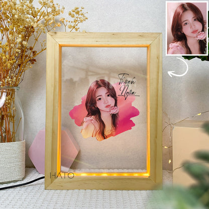 3D LED WOODEN FRAME PHOTO!