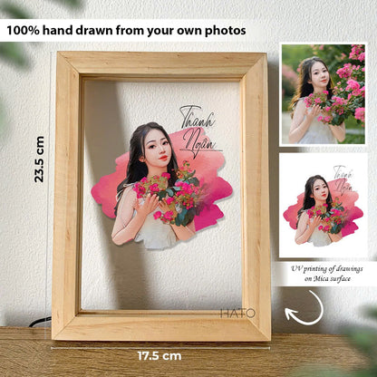 3D LED WOODEN FRAME PHOTO!