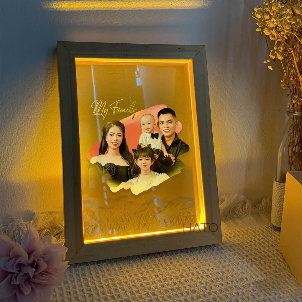 3D LED WOODEN FRAME PHOTO!