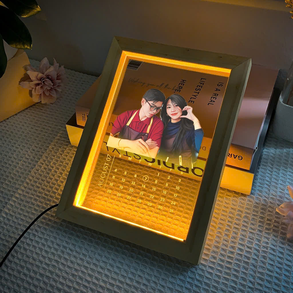 3D LED WOODEN FRAME PHOTO!