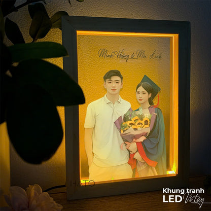 3D LED WOODEN FRAME PHOTO!